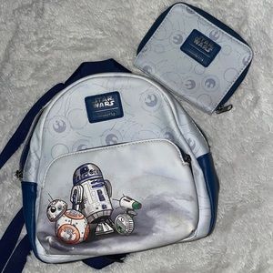 Starwars backpack and wallet